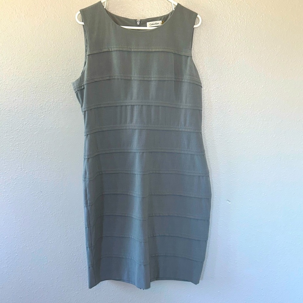 Gray Women’s Calvin Klein, sleeveless dress, size 14